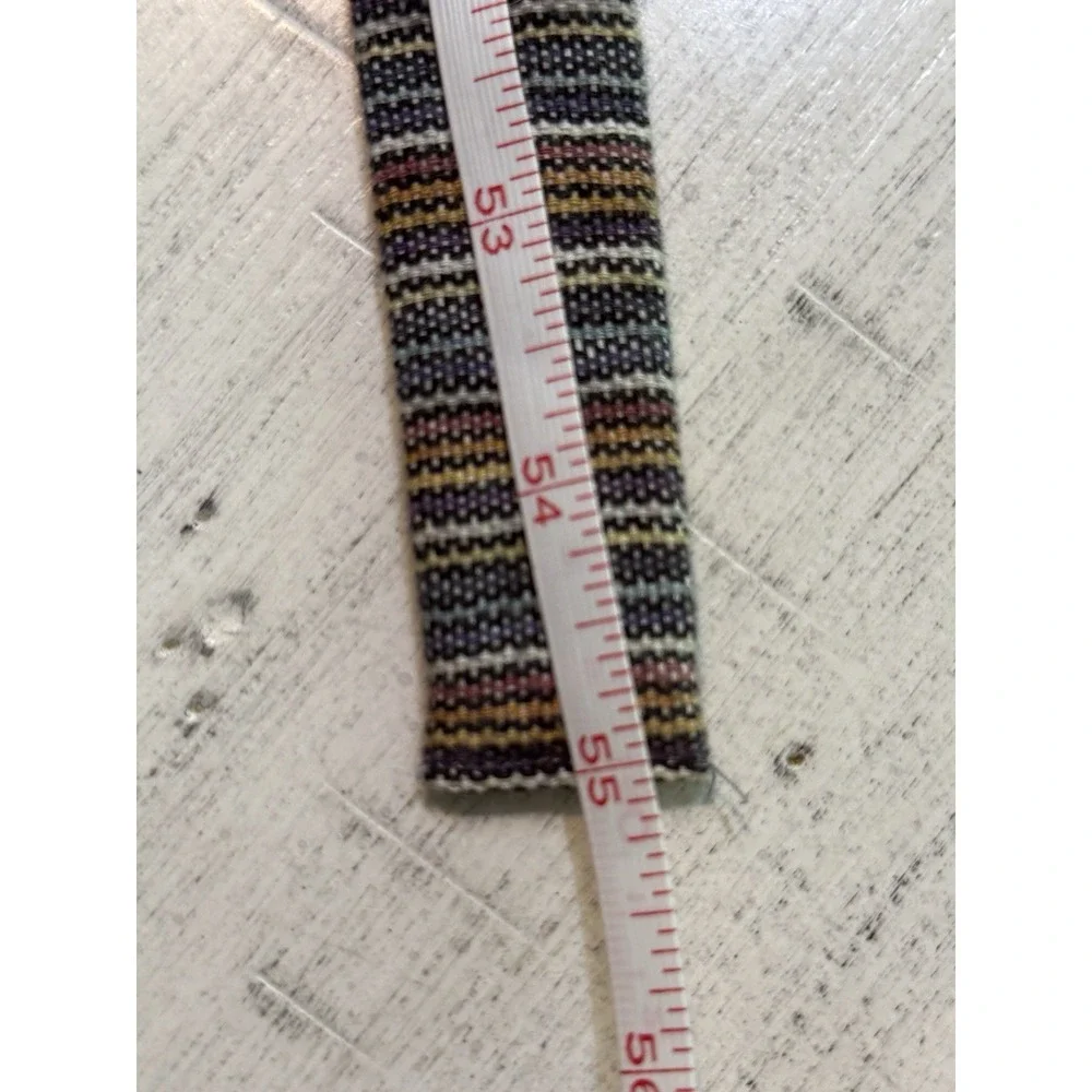 Super Skinny Artesana Cotton 1 1/2 Inch Width Multi Color Tie Academia Vintage